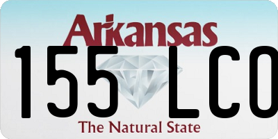 AR license plate 155LCO