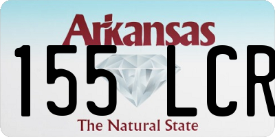 AR license plate 155LCR