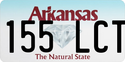 AR license plate 155LCT