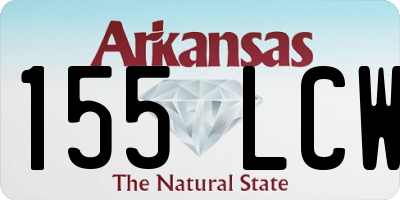 AR license plate 155LCW