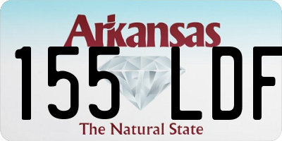 AR license plate 155LDF