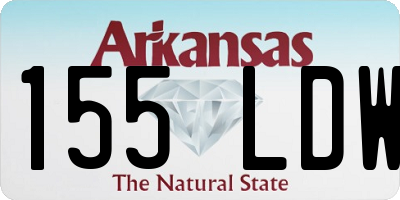 AR license plate 155LDW