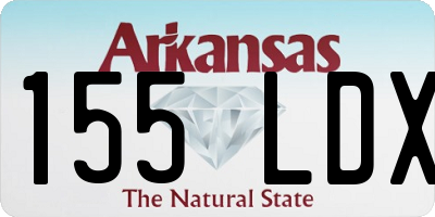 AR license plate 155LDX