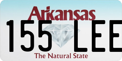 AR license plate 155LEE