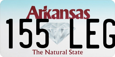 AR license plate 155LEG
