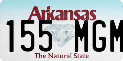 AR license plate 155MGM