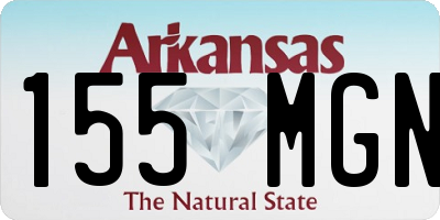 AR license plate 155MGN