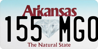 AR license plate 155MGO
