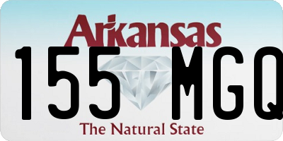 AR license plate 155MGQ