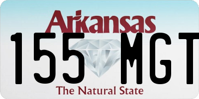 AR license plate 155MGT