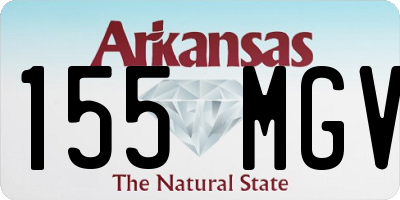 AR license plate 155MGV