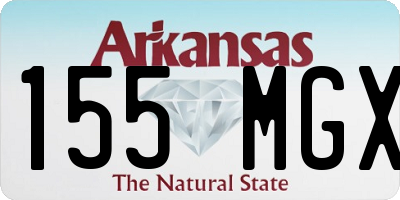 AR license plate 155MGX
