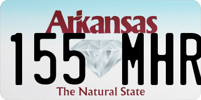 AR license plate 155MHR