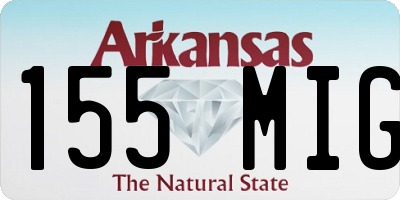 AR license plate 155MIG