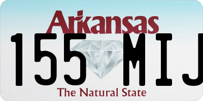 AR license plate 155MIJ