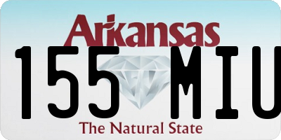 AR license plate 155MIU