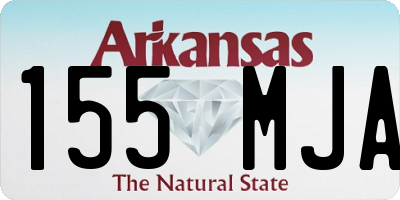 AR license plate 155MJA