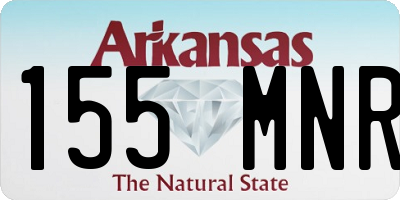 AR license plate 155MNR
