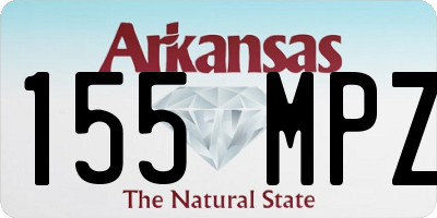 AR license plate 155MPZ