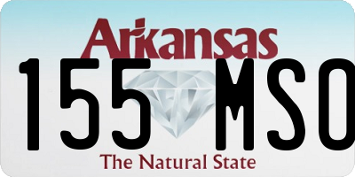 AR license plate 155MSO