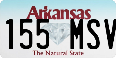 AR license plate 155MSV