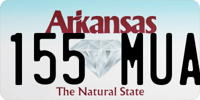 AR license plate 155MUA