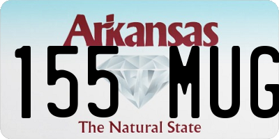 AR license plate 155MUG