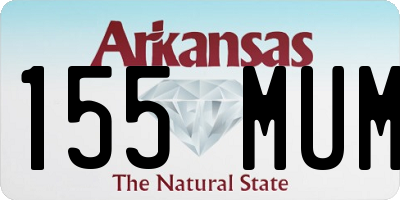 AR license plate 155MUM