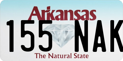 AR license plate 155NAK