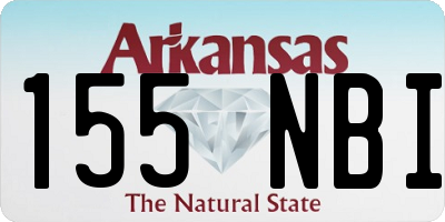 AR license plate 155NBI