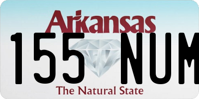 AR license plate 155NUM