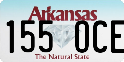 AR license plate 155OCE