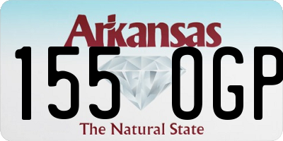 AR license plate 155OGP