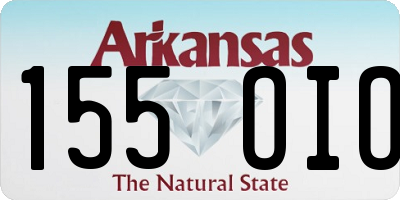 AR license plate 155OIO