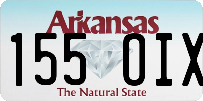 AR license plate 155OIX