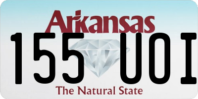AR license plate 155UOI