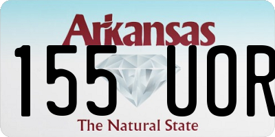 AR license plate 155UOR