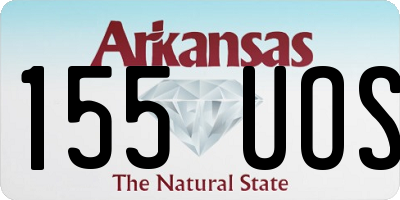 AR license plate 155UOS