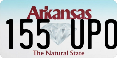 AR license plate 155UPO