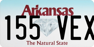 AR license plate 155VEX