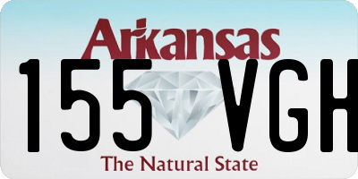 AR license plate 155VGH