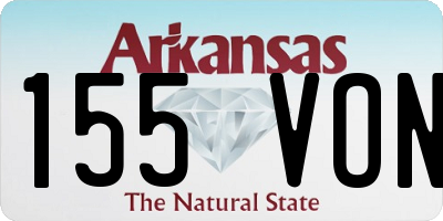 AR license plate 155VON