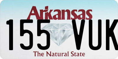 AR license plate 155VUK