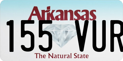 AR license plate 155VUR