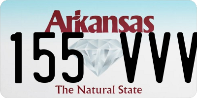 AR license plate 155VVV