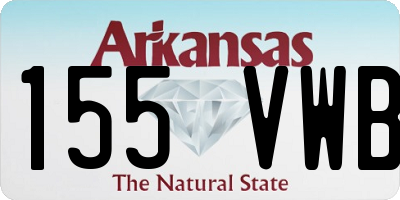 AR license plate 155VWB