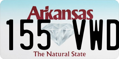 AR license plate 155VWD