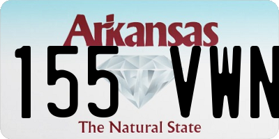AR license plate 155VWN