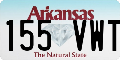 AR license plate 155VWT