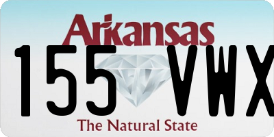 AR license plate 155VWX